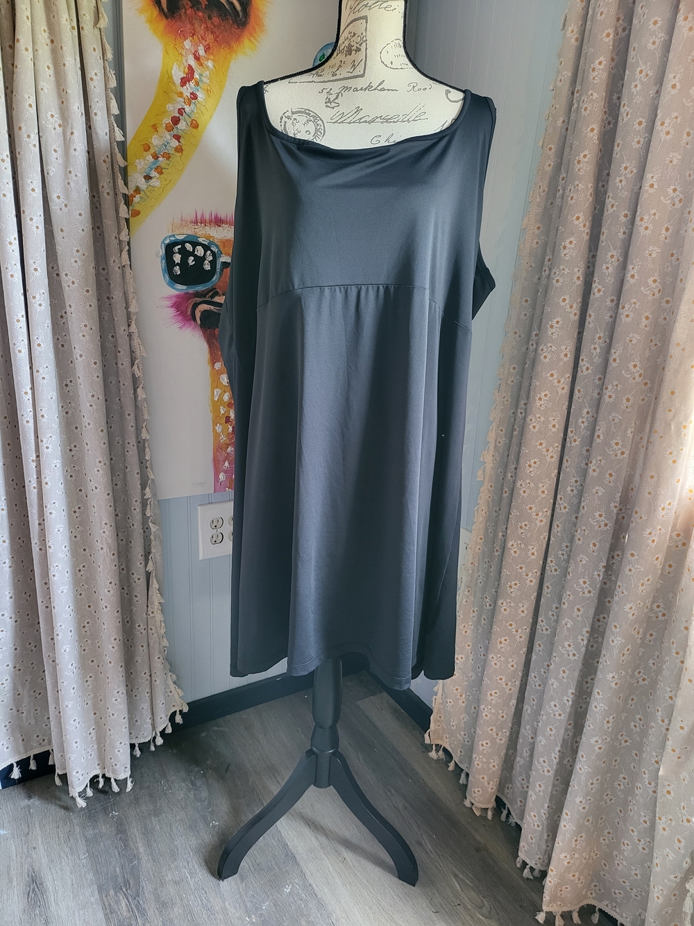 Columbia PFG Freezer III Black Cooling Dress Omni-Freeze UPF 50 Plus 3X